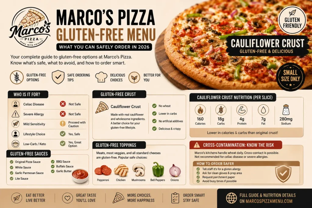 Marco’s Pizza Gluten-Free Menu